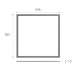 ⁦بلاطة 48 وات 60*60 أبيض اليوس (B_L)⁩ - الصورة ⁦2⁩